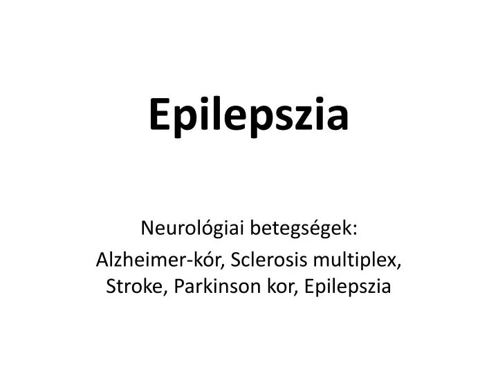 epilepszia