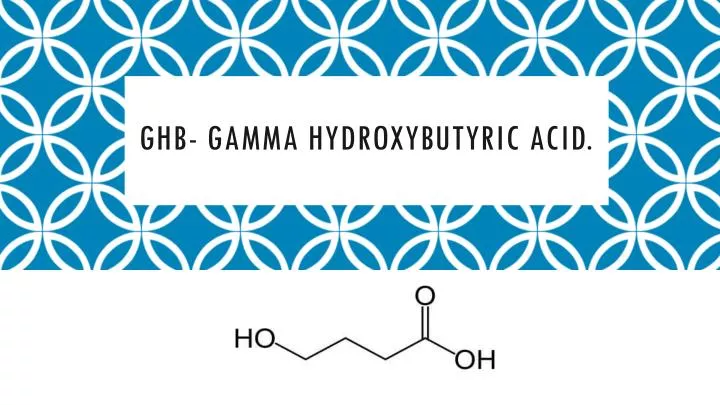 ghb gamma hydroxybutyric acid