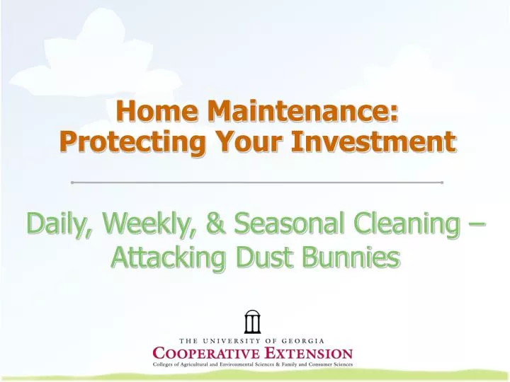 home maintenance protecting your investment