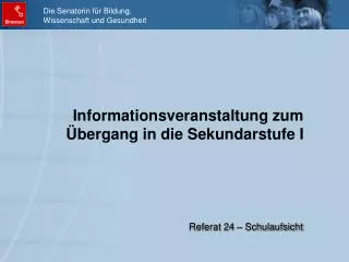 informationsveranstaltung zum bergang in die sekundarstufe i