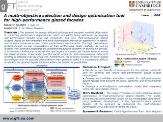 A multi-objective selection and design optimisation tool for high-performance glazed facades