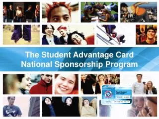 The Student Advantage Card National Sponsorship Program