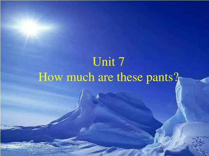 unit 7 how much are these pants