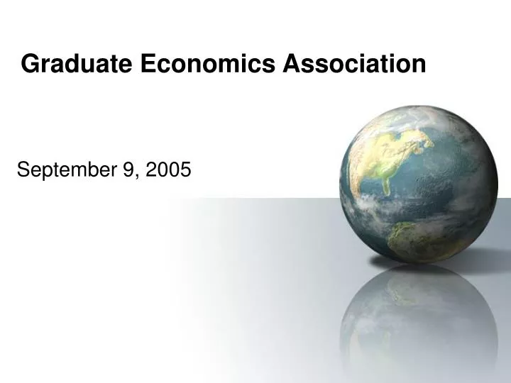 graduate economics association
