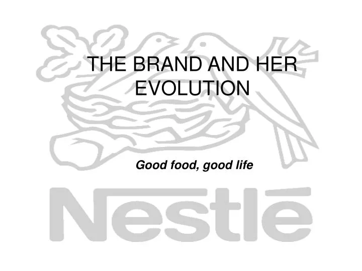 the brand and her evolution