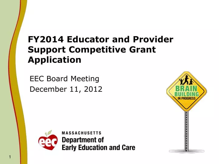 fy2014 educator and provider support competitive grant application