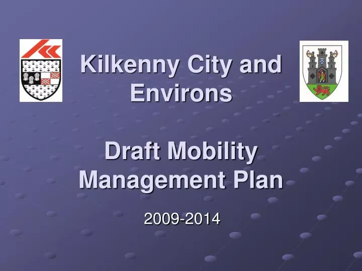kilkenny city and environs draft mobility management plan