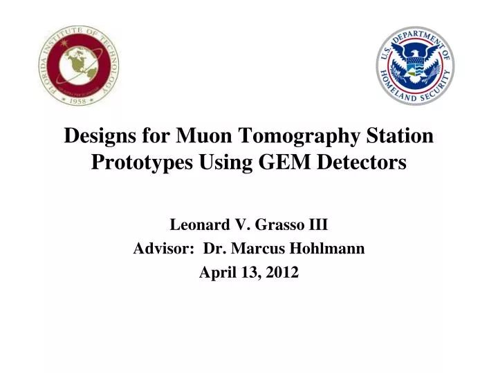 designs for muon tomography station prototypes using gem detectors
