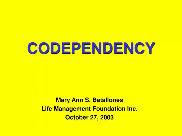 codependency