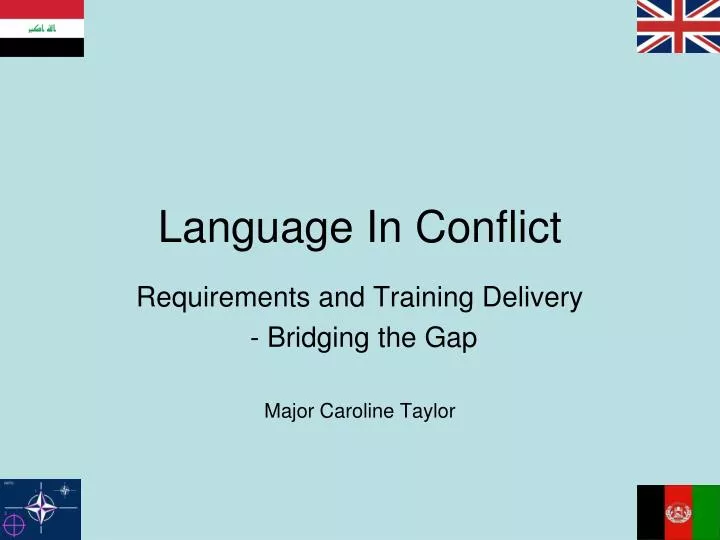 language in conflict