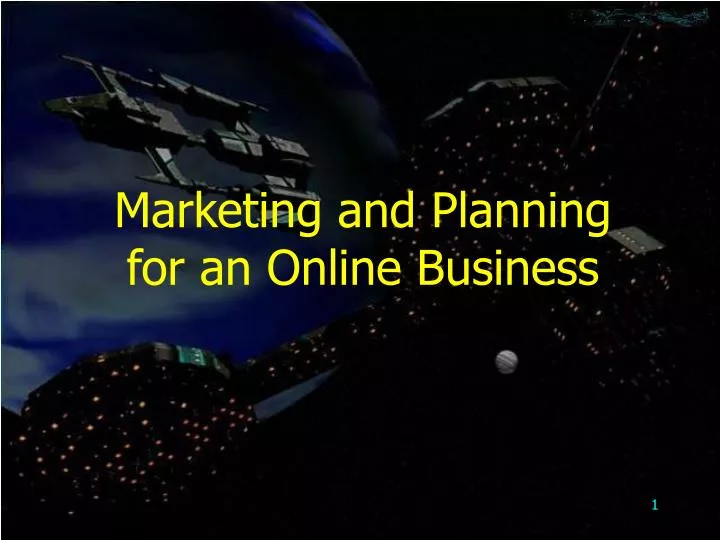 marketing and planning for an online business