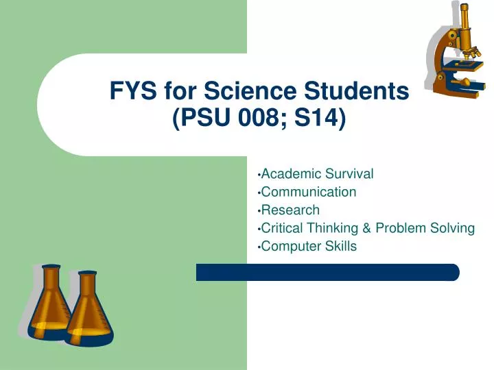 fys for science students psu 008 s14