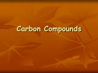 carbon compounds