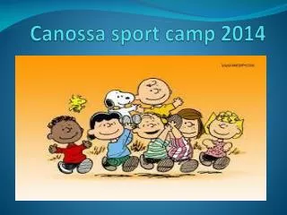 canossa sport camp 2014