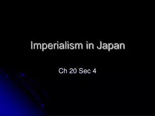 Imperialism in Japan