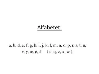 alfabetet