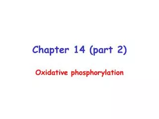 Chapter 14 (part 2)