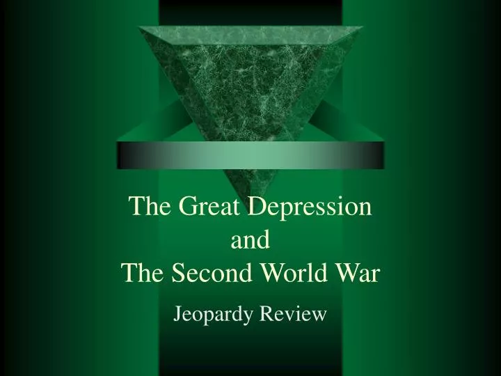 the great depression and the second world war