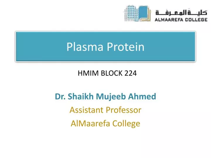 plasma protein