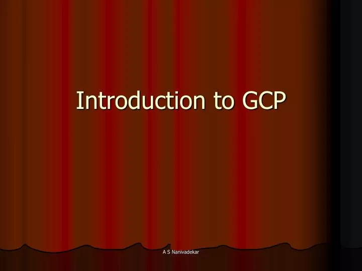 introduction to gcp