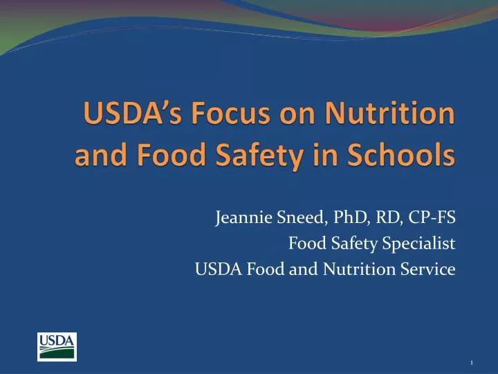 usda s focus on nutrition and food safety in schools