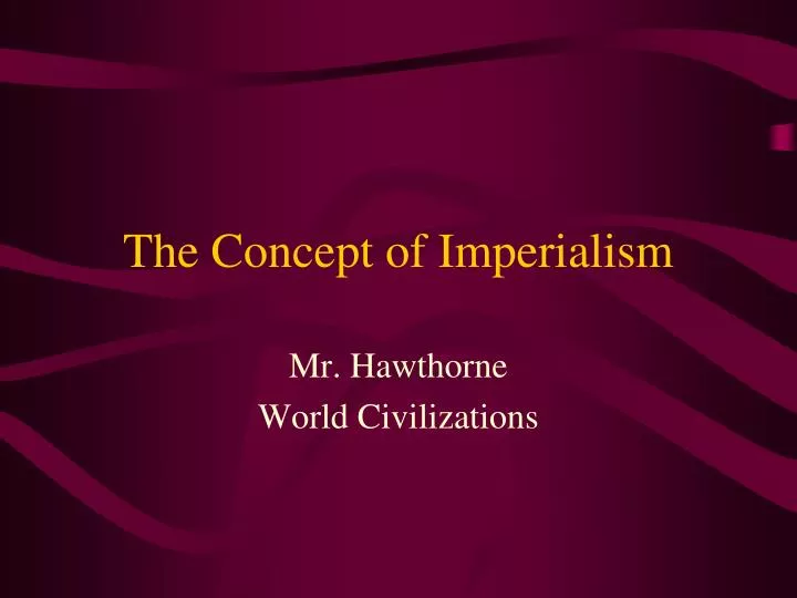 the concept of imperialism