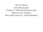 AP Art History Early Renaissance Chapter 17: Slide Identification Quiz - slide 1