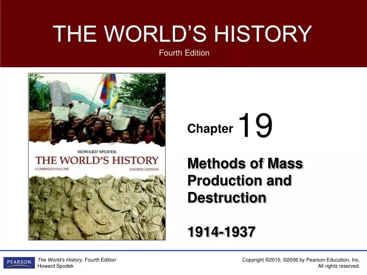 methods of mass production and destruction 1914 1937