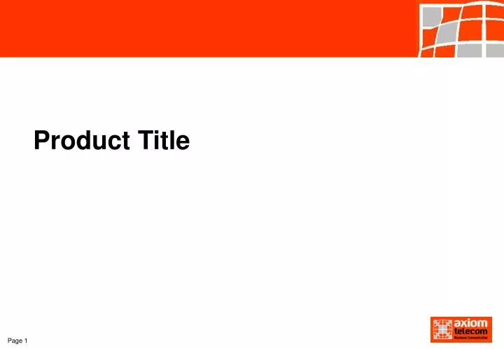 product title