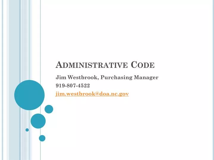 administrative code