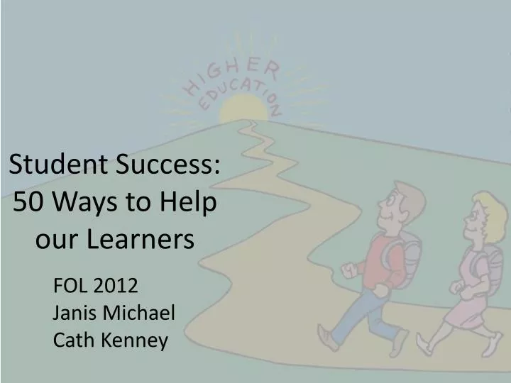 student success 50 ways to help our learners