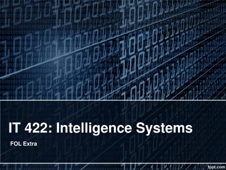 it 422 intelligence systems