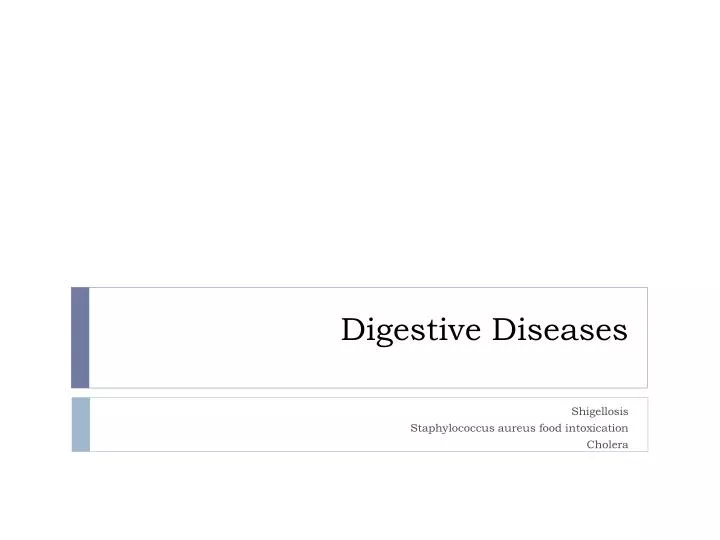 digestive diseases