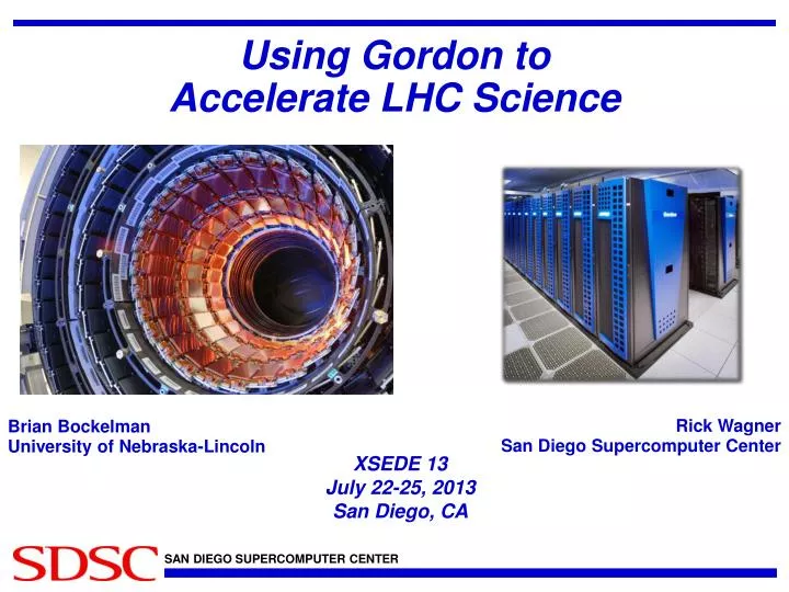 using gordon to accelerate lhc science
