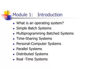 module 1 introduction