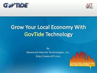 Grow Your Local Economy With GovTide Technology
