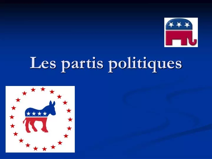 les partis politiques