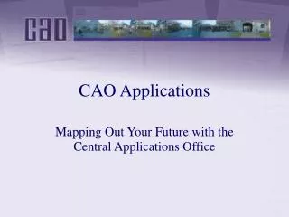 CAO Applications