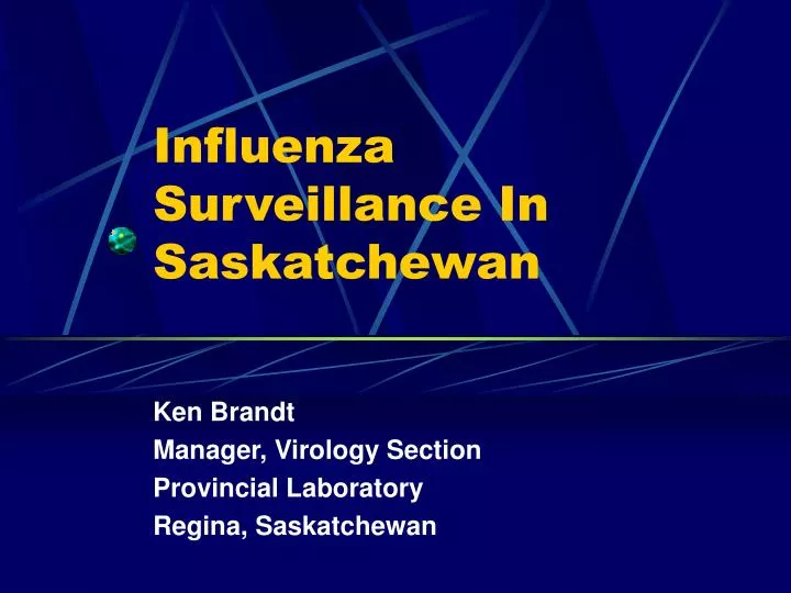 influenza surveillance in saskatchewan