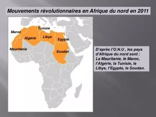 Mouvements révolutionnaires en Afrique du nord en 2011