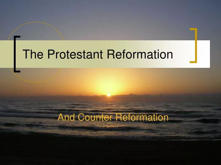 the protestant reformation