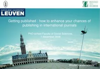 Getting published : how to enhance your chances of publishing in international journals