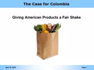 The Case for Colombia