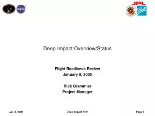 Deep Impact Overview/Status