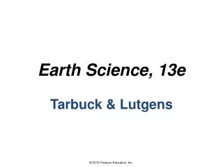 Earth Science, 13e