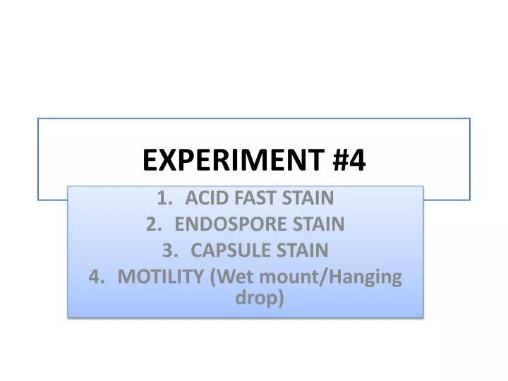 experiment 4