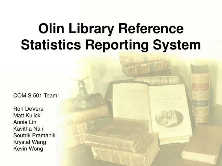 olin library reference statistics reporting system