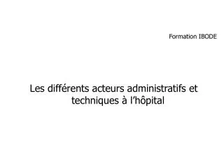 formation ibode