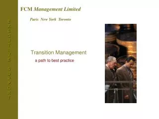 Transition Management