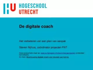 De digitale coach